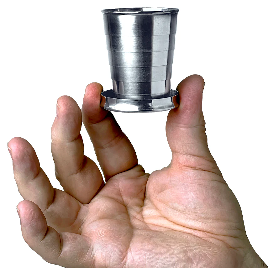 "Down the Hatch" 2 oz. Collapsible Shot Glass - Image 3