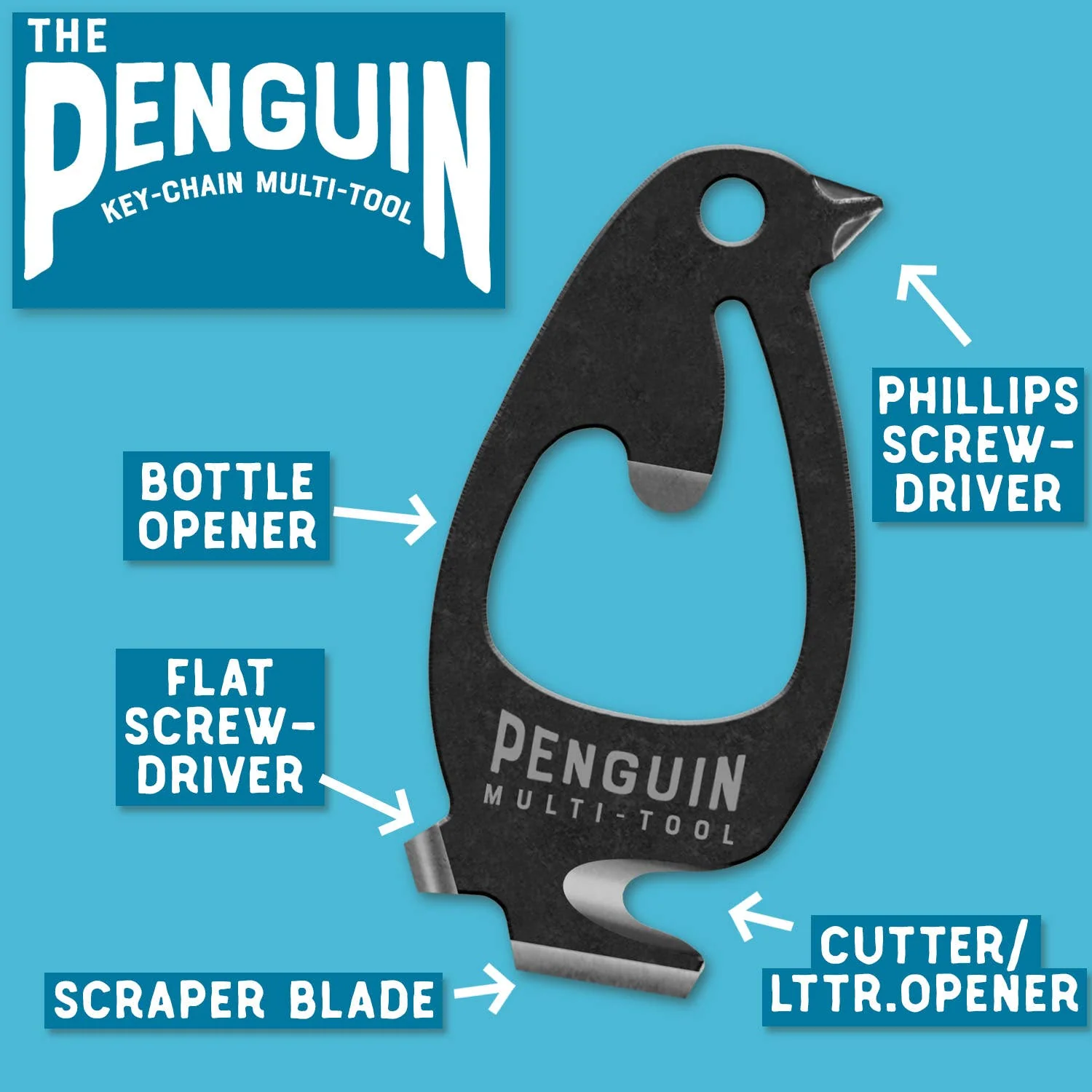 Penguin Bottle Opener and Multi-tool - Image 3