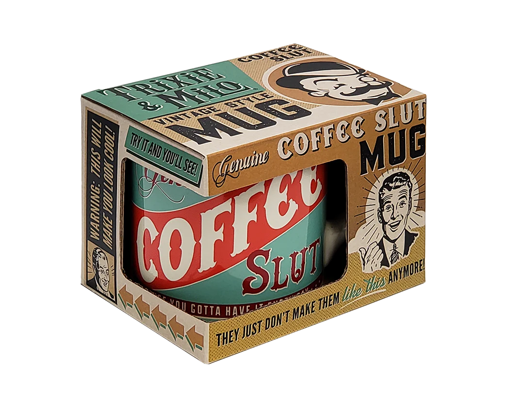 "Genuine Coffee Slut" Porcelain Mug - Image 3