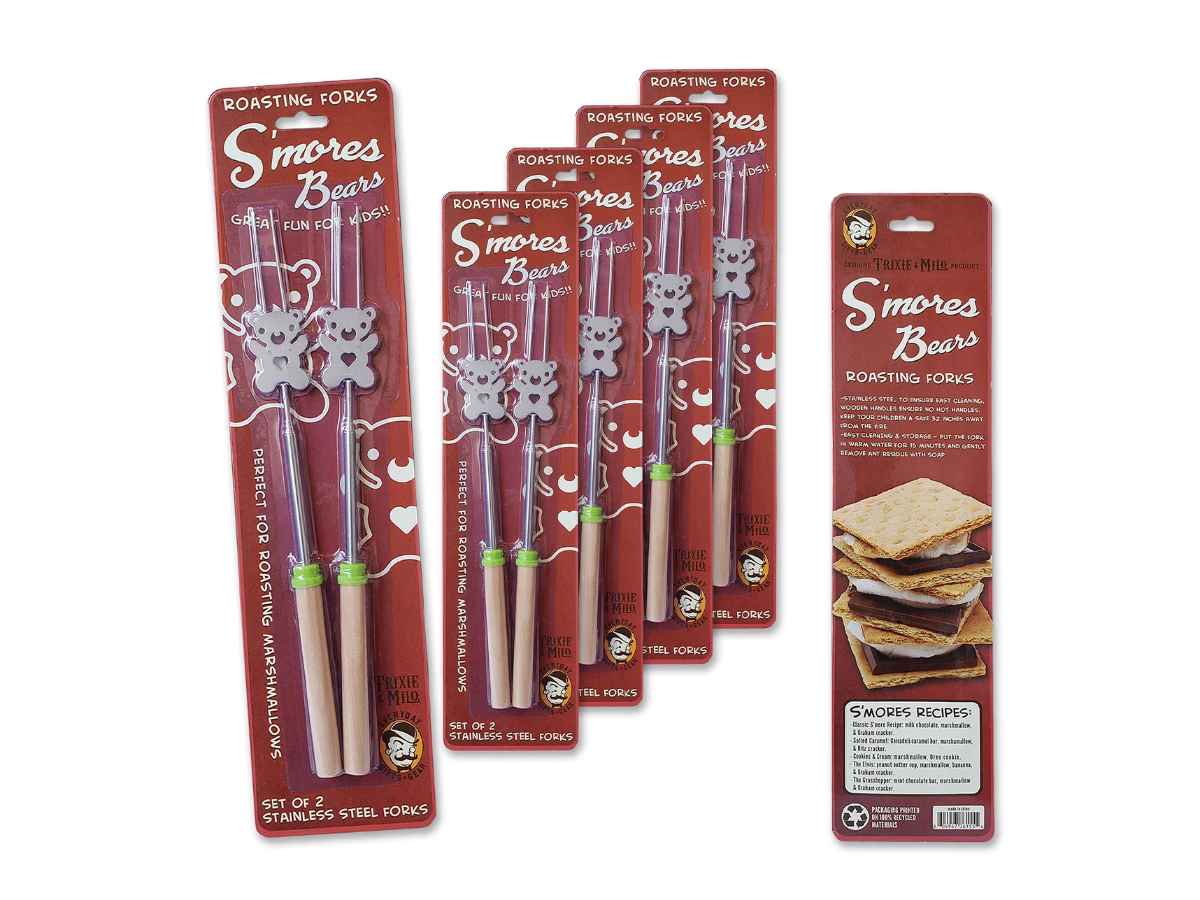S'mores Bears, 2-Pack Roasting Forks - Image 3