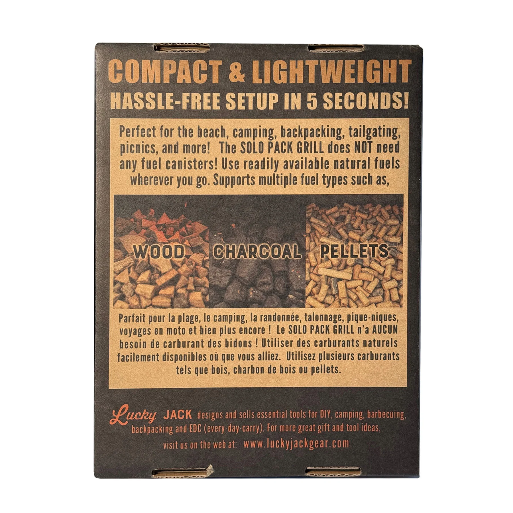 Solo Pack, Flat-pack Camp Grill - Image 4